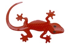 Dekor samolepící GECKO červený