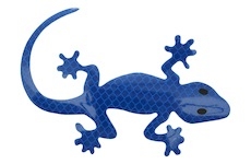 Dekor samolepící GECKO modrý