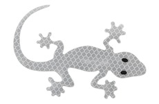 Dekor samolepící GECKO stříbrný