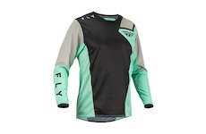 dres KINETIC JET, FLY RACING - USA 2023 (černá/mint/šedá, vel. M)