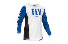dres KINETIC WAWE, FLY RACING - USA 2022 (bílá/modrá , vel. M)