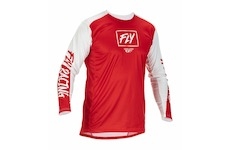 dres LITE, FLY RACING - USA 2022 (červená/bílá , vel. 2XL)
