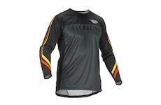 dres LITE, FLY RACING - USA 2022 (metal/červená/žlutá , vel. 2XL)
