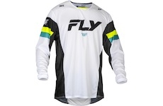dres LITE, FLY RACING - USA 2024 (bílá/černá/hi-vis, vel. XL)