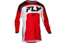 dres LITE, FLY RACING - USA 2024 (červená/bílá/černá, vel. L)