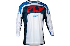 dres LITE, FLY RACING - USA 2024 (červená/bílá/modrá, vel. L)