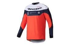 dres PRO-DURA, ALPINESTARS (modrá/oranžová/bílá, vel. XL)