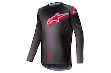 dres SUPERTECH LIPAN, ALPINESTARS (kouřová/červená, vel. XL)