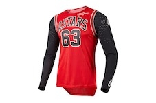 dres TECHSTAR limitovaná edice ACUMEN, ALPINESTARS (červená/černá/bílá, vel. S)