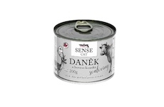 FALCO SENSE Cat daněk a hovězí kousky svaloviny, konzerva 200 g