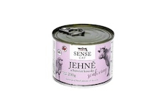 FALCO SENSE Cat jehně a hovězí kousky svaloviny, konzerva 200 g