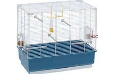 Ferplast střední klec pro ptáky s výbavou REKORD 4 modrá 59x33x57cm