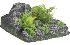 FLAMINGO akvarijní dekorace CONDROZ ROCK+rostlina ANGLE 23x22x8,5cm