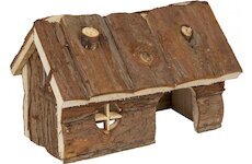 FLAMINGO domeček HOUSE GRITTY WOOD M 19,5x13x13cm