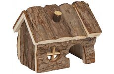 FLAMINGO domeček HOUSE GRITTY WOOD S 14,5x11x11,5cm