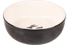 FLAMINGO miska pro hlodavce NALA CERAMIC černo-bílá 13,3x13,3x4,6cm 400ml