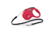 Flexi New Classic lanko S 5 m (12 kg) červená