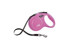 Flexi New Classic pásek M 5 m (25 kg) růžová