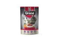 Grand deluxe Cat hovězí se zeleninou, kapsička 100 g