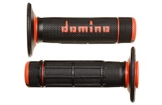gripy A020 (offroad) délka 118 mm, DOMINO (černo-oranžové)