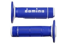 gripy A020 (offroad) délka 118 mm, DOMINO (modro-bílé)