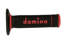 gripy A190 (offroad) délka 123 + 120 mm, DOMINO (černo-červené)