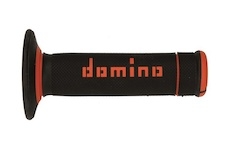 gripy A190 (offroad) délka 123 + 120 mm, DOMINO (černo-oranžové)