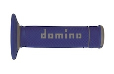 gripy A190 (offroad) délka 123 + 120 mm, DOMINO (modro-šedé)