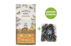 Harper and Bone Dog Adult Large & Medium divoké hory 12 kg + Pamlsek Ball with meatball 1,5 kg