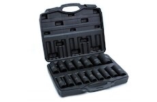 Hlavice nástrčná rázová, sada 16 ks, 1/2“, 10-32 mm BJC