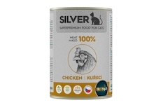 IRONpet Silver Cat Kuřecí 100% masa, konzerva 400 g
