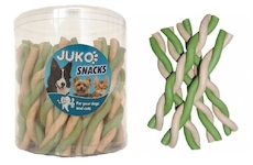 Jerky tyčinka kroucená Vanilka & mint JUKO Snacks (50 ks)