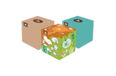 Kapesníky papírové 3vrstvé 60ks v krabičce CUBE BOX