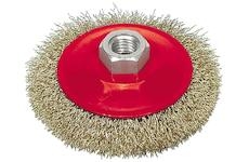 Kartáč drátěný boční 100 mm pomosazený drát