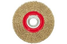 Kartáč drátěný boční 125 mm pomosazený drát