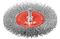 Kartáč drátěný boční s nástavcem do vrtačky 100 mm INOX