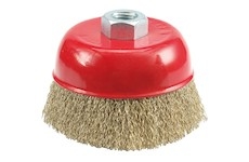 Kartáč drátěný čelní 75 mm pomosazený drát