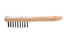 Kartáč drátěný ruční 4 řady dřevo 250 mm