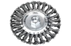 Kartáč radiální copánkový, O 125mm, vlnitý drát S 0,5mm, M14x2mm, EXTOL CRAFT
