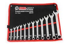 Klíče očkové-otevřené 12ks 6-22mm CrV MAR-POL, skládací obal