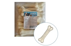 Kost buvolí bílá JUKO Snacks 12,5 cm (20 ks)