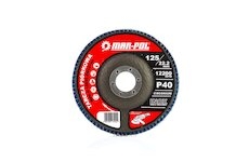 Kotouč brusný, lamelový, 125 mm, zirkon, P40, INOX - MAR-POL