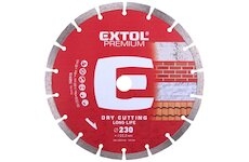 Kotouč diamantový řezný segmentový Long Life, 230x22,2mm, suché řezání, EXTOL PREMIUM