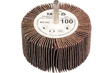 Kotouč lamelový radiální 80x40 P-150 s hřídelí 6 mm