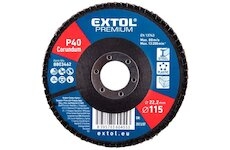 Kotouč lamelový šikmý korundový, 115mm, P40 EXTOL PREMIUM
