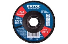 Kotouč lamelový šikmý korundový, 115mm, P60 EXTOL PREMIUM