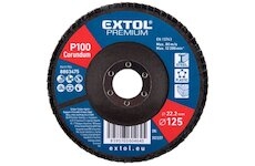 Kotouč lamelový šikmý korundový, 125mm, P100 EXTOL PREMIUM