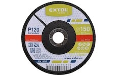 Kotouč lamelový šikmý korundový, P120, 150mm, KORUND, EXTOL CRAFT