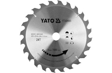 Kotouč na dřevo TCT 235 x 25,4 mm 24z (pro YT-82153)