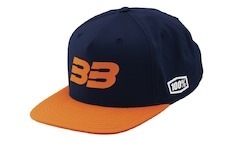 kšiltovka 100% - BB33 Snapback modrá/oranžová (vel. UNI)